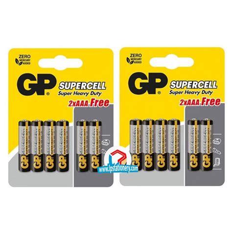 Gp Supercell Battery Super Heavy Duty Aa Or Aaa S In Set