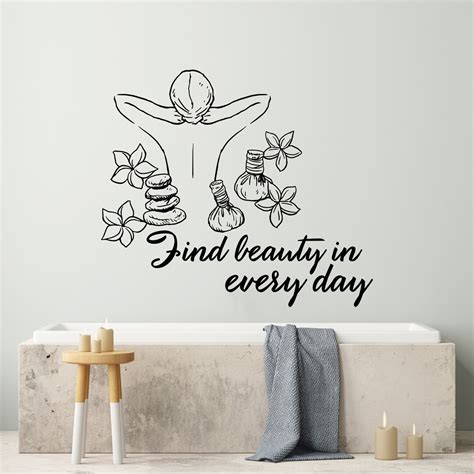 Wall Decals Spa Therapy Beauty Decal Vinyl Sticker Spa Beauty Salon Art