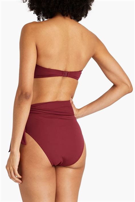 ZIMMERMANN Knotted High Rise Bikini Briefs THE OUTNET