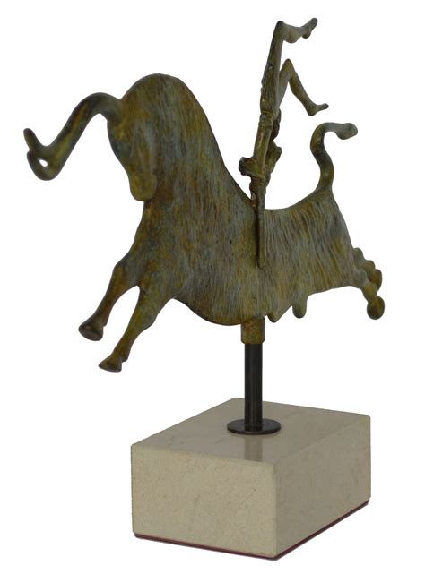 Bull-leaping Bronze Sculpture Palace of Knossos Fresco | Etsy