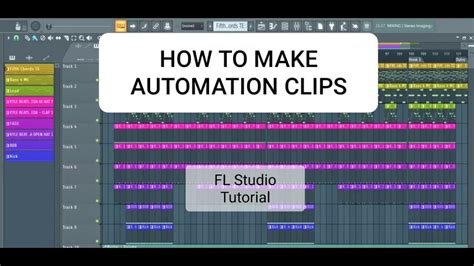 How To Make Automation Clips Fl Studio Tutorial Youtube