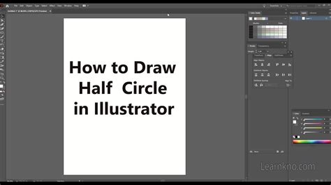 How To Draw Half Circle In Adobe Illustrator YouTube