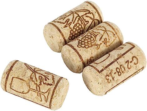 Amazon de 100 Stück Weinkorken Holz Premium Straight Stopper Wein