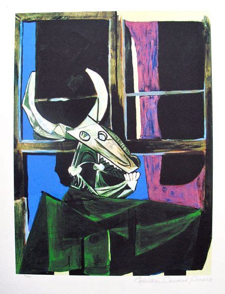 Pablo Picasso Estate Signed Giclee Still Life With Steer Skull