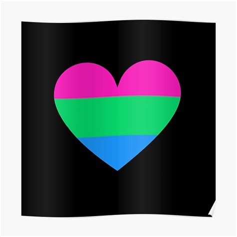 Pride Flag Hearts Polysexual Poster For Sale By Thesassypanda