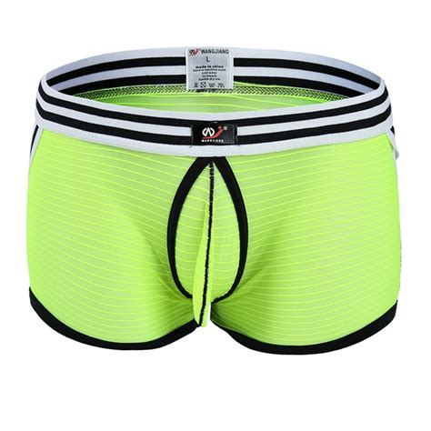 Buy Aiiou Sexy Men Mesh Underwear Boxer See Trough