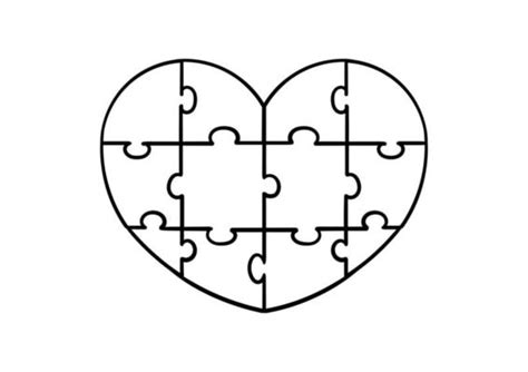 Heart Puzzle Vector Art, Icons, and Graphics for Free Download