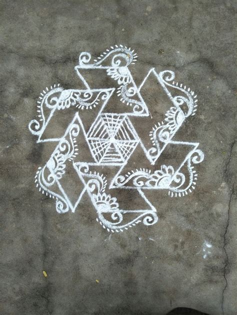 Nisha S Kolam Rangoli Border Designs Rangoli Designs With Dots