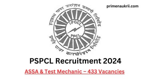 Pspcl Recruitment 2024 Prime Naukri