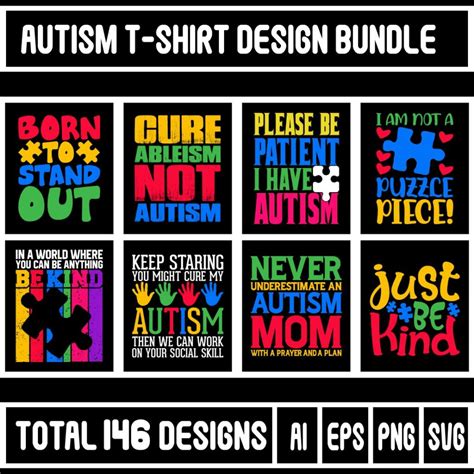 Autism T Shirt Design Bundle Masterbundles