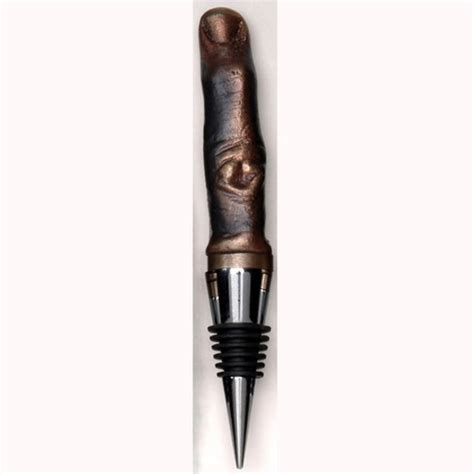 Middle Finger Wine Stopper By Artist Scott Nelles Lovetts Fine Art