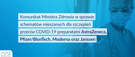 Mz Komunikat W Sprawie Schemat W Mieszanych Dla Szczepie Przeciw