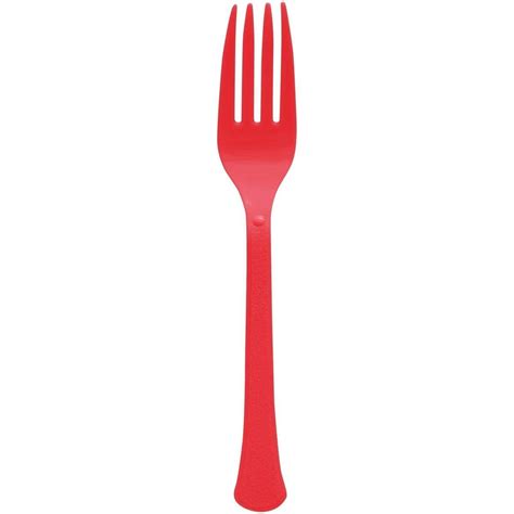 Apple Red Plastic Forks 20 Count Party Expert