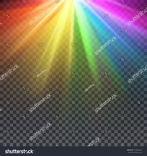 Rainbow Glare Spectrum Gay Pride Colors Stock Vector Royalty Free