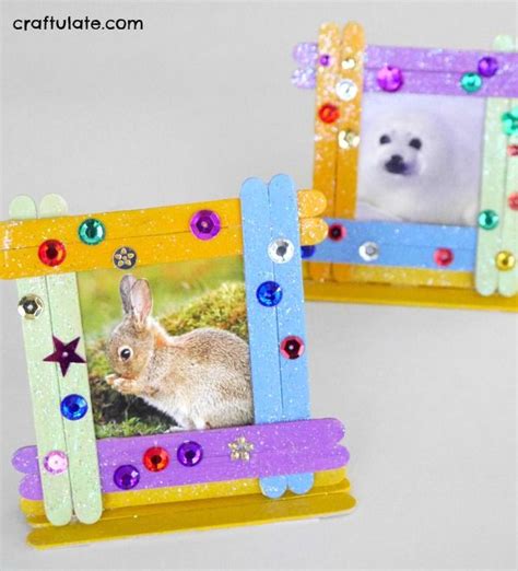 Craft Stick Photo Frames Craftulate