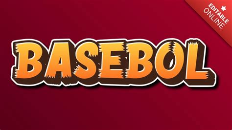 Basebol Text 3D Savanne Afrika Cartoon Texteffekt Generator