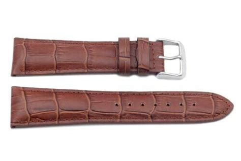 Ms Hadley Roma Men S Genuine Leather Brown Watch Band Mm Sale