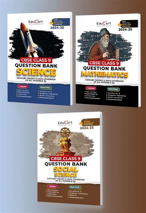 Educart Cbse Class 9 Question Bank Science Maths And Social Science 2024 25 Bundle Set Of 3