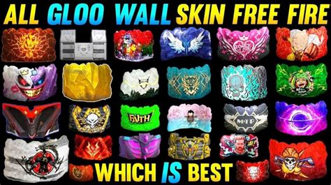 5 Best Gloo Wall Free Fire Skins 2021 Really Cool