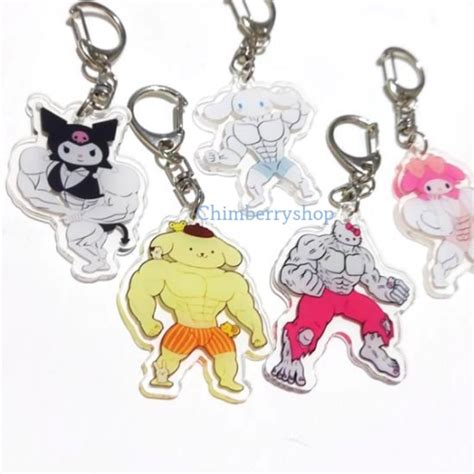 Jual Ready Stock Acrylic Akrilik Keyring Keychain Gantungan