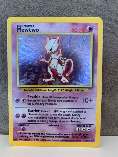 Mewtwo Holo Eng Base Set Pokemon 10102 Kaufen Auf Ricardo