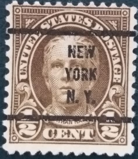 1 2 Cent 1925 Nathan Hale People Personalities Man Statele Unite