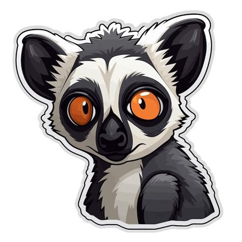 Premium Vector Funny Lemur