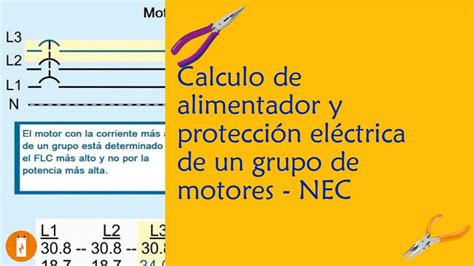 Calculo De Alimentador Y Protecci N El Ctrica De Un Grupo De Motores