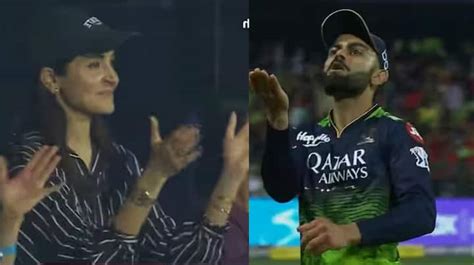 Virat Kohli Gives Flying Kiss To Anushka Sharma In The Live Match See