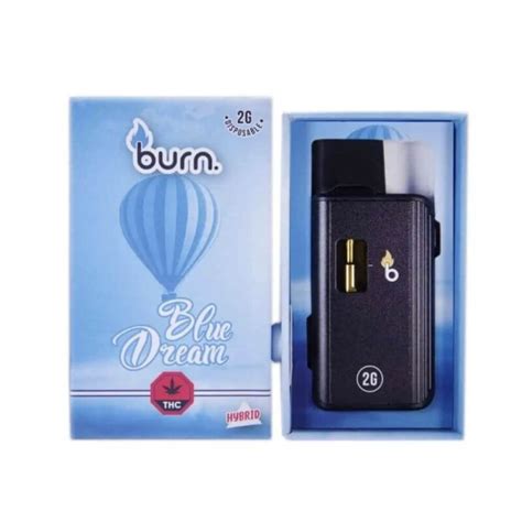 Burn Disposable Vapes Blue Dream Hybrid Gram Greenland Botanicals