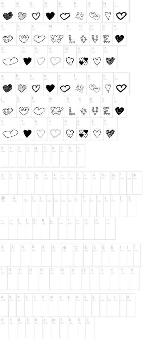 Heart Shapes Font Hearts Shapess By Kaiserzharkhan Valentine Font