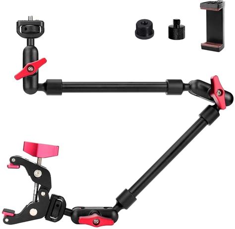 Jebutu Magic Arm W Clamp Camera Mount Adjustable Articulating Arm