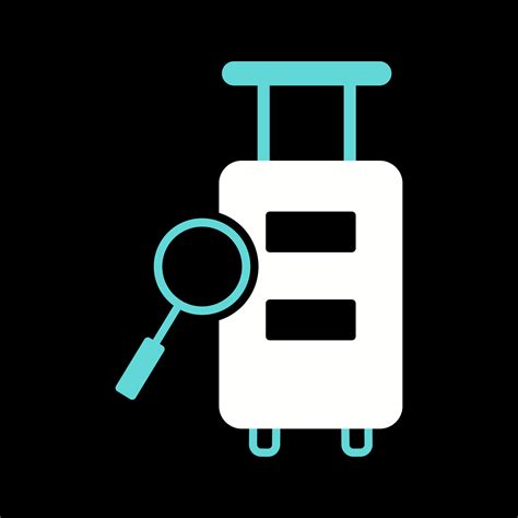Luggage Inspection Vector Icon 17468994 Vector Art At Vecteezy