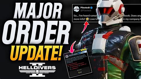 Helldivers The New Major Order Update Is A Big One Youtube