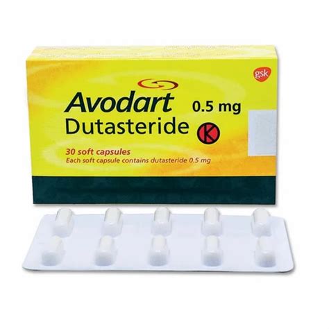 Dutasteride Avodart Tablets 0 5mg Packaging Type Finished Product At