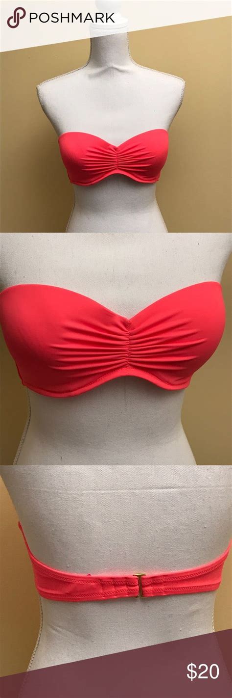 Victorias Secret Flirt Bandeau Bikini Top 34D Bikinis Bikini Tops