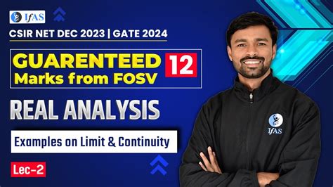 CSIR NET Function Of Several Variables Examples On Limit Continuity