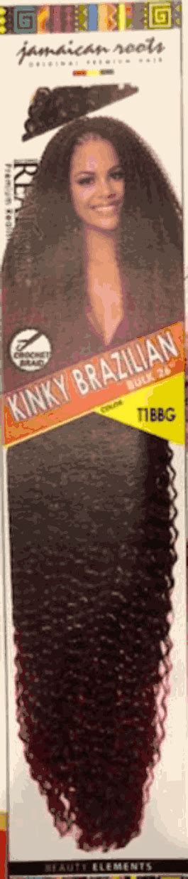 Bijoux Realistic Crochet Braid Synthetic Kinky Brazilian Bulk 26