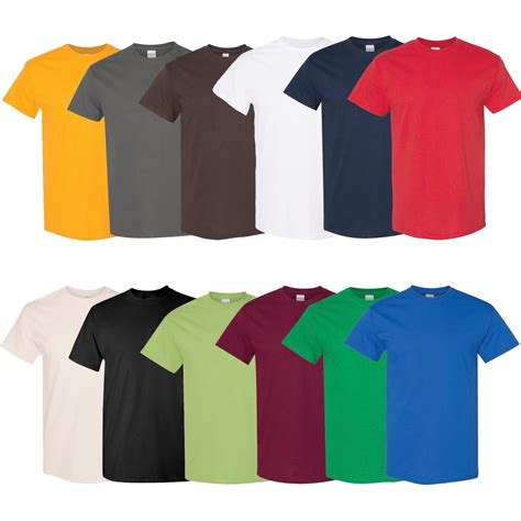 Gildan Heavy Cotton Assorted Mix Color Tee Shirts - Bulk T-Shirts