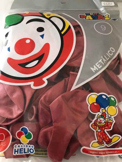 Globos Payaso Metalicos Latex Mercadolibre