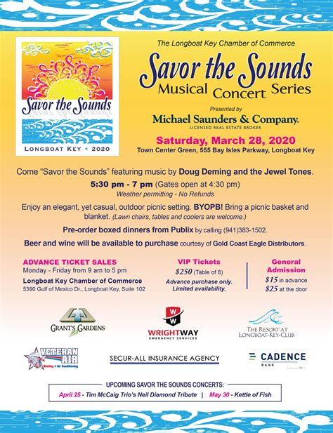 Savor The Sounds Longboat Key Chamber Of Commerce