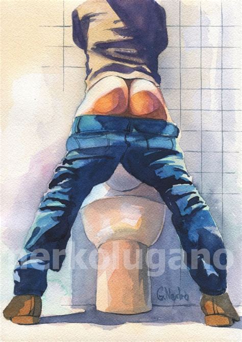 PRINT Of Original Art Work Watercolor Painting Gay Interest Etsy