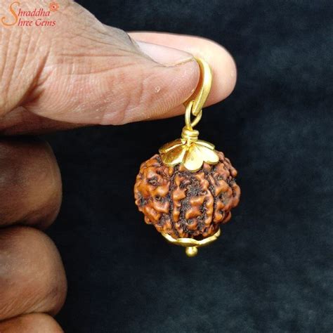 Natural Mukhi Face Rudraksha Pendant Shraddha Shree Gems