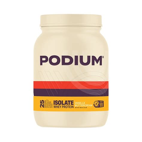 Podium Whey Vanilla Buttercream Protein Supplements H B