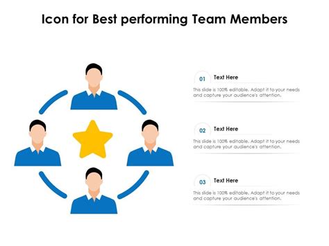 Icon For Best Performing Team Members Presentation Graphics