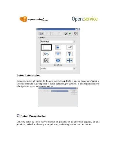 Botón Posición Las opci