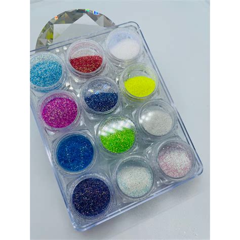 Kit Glitter Fino Para Unhas Lantejoulas Encapsulada Nails Decora O