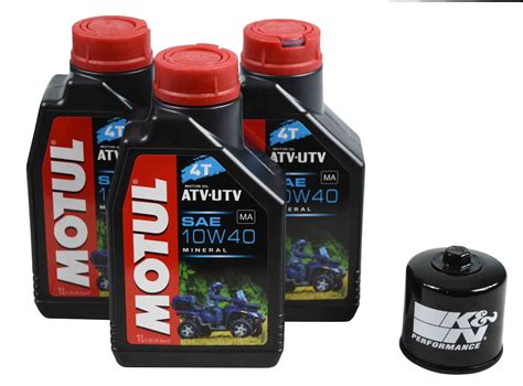 Suzuki Lta King Quad Mineral Engine Oil Change Kit Motul W L K