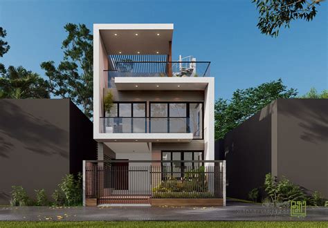 Modern Triplex House Design On Behance