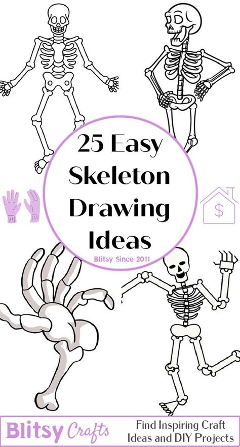 Easy Skeleton Drawing Ideas How To Draw A Skeleton